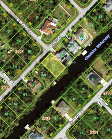 Charlotte County Map Aerial of 468 Cory Street