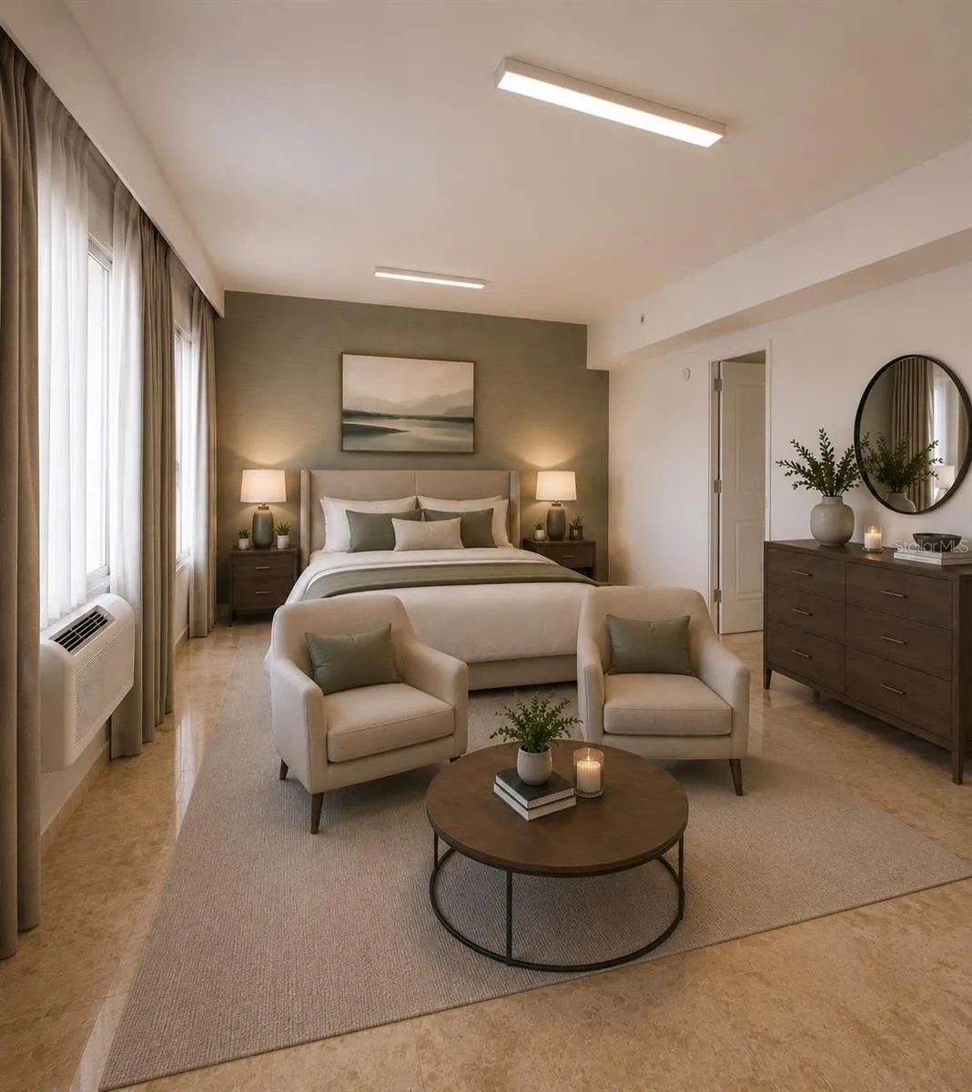 Rendered Master Bedroom