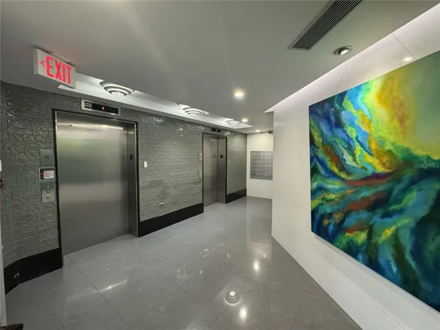 Lobby Access Elevators and Parking Level