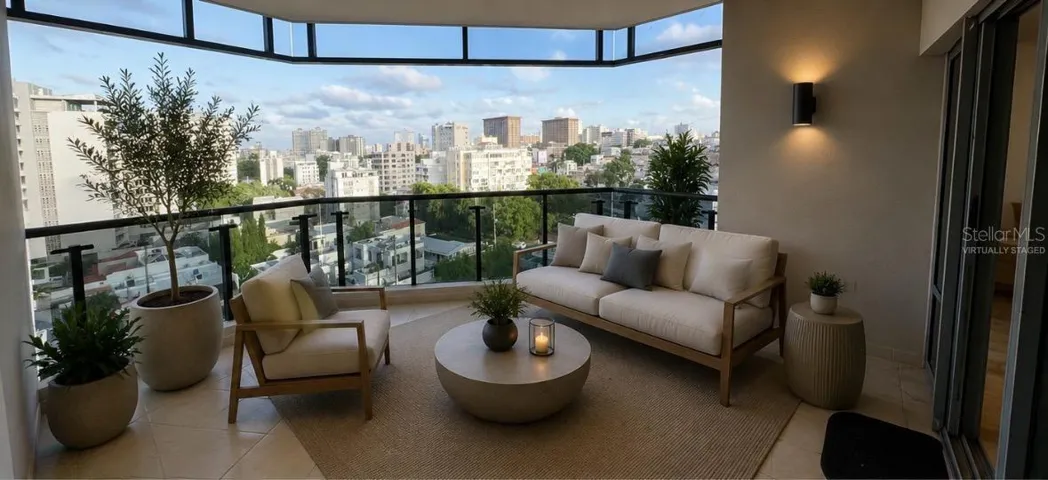 Balcony Virtually Staged