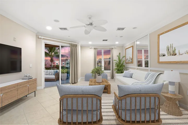 Virtually staged; twilight views from every window.