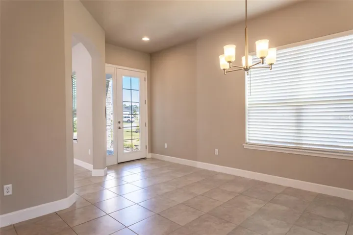 Foyer area and flex room
