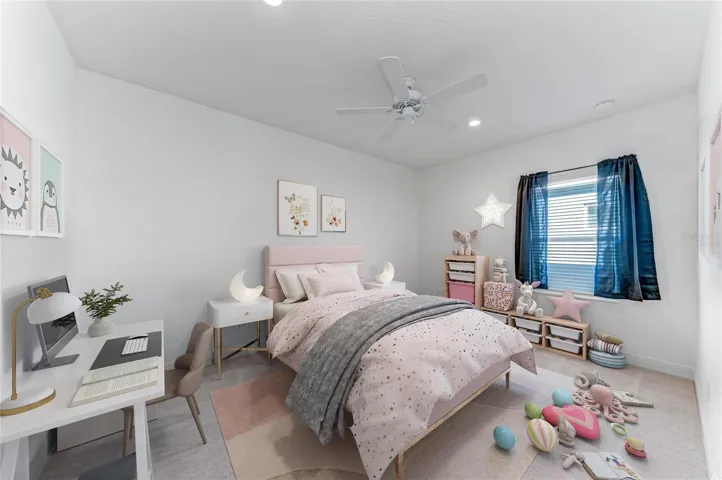 Virtually Staged Bedroom Three