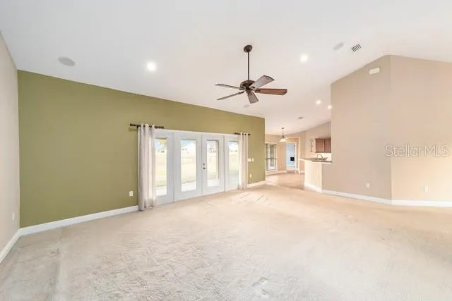 GREAT ROOM TO FRENCH DOORS