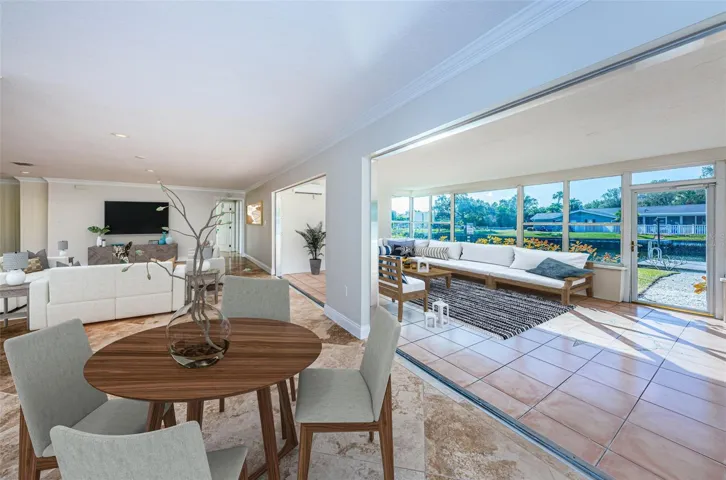 Virtually staged Breakfast Area