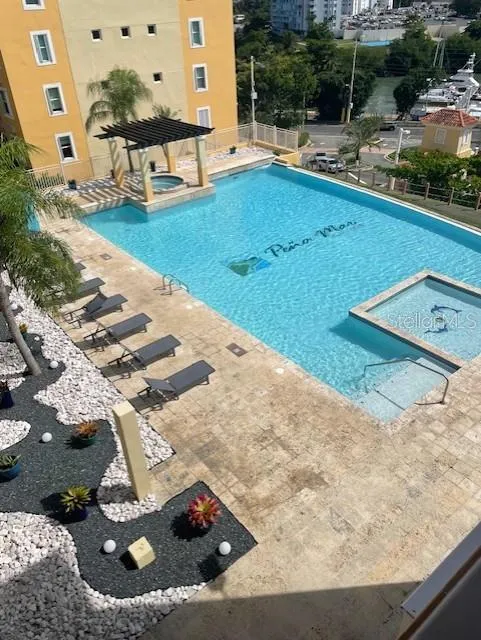 Infinity pool sunny day