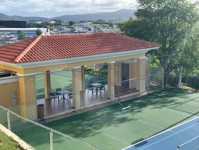 Gazebo next to courts