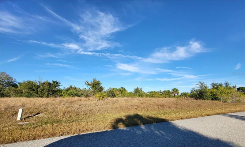 Mostly cleared lot.