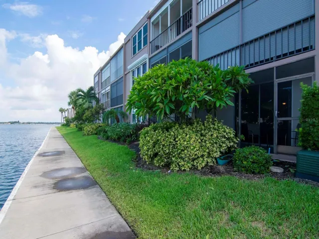 Exterior walkway outside of unit