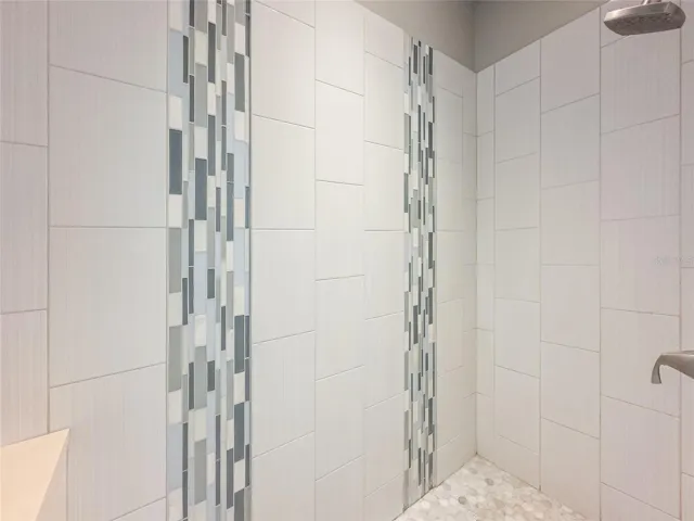Beautiful primary bathroom shower.
