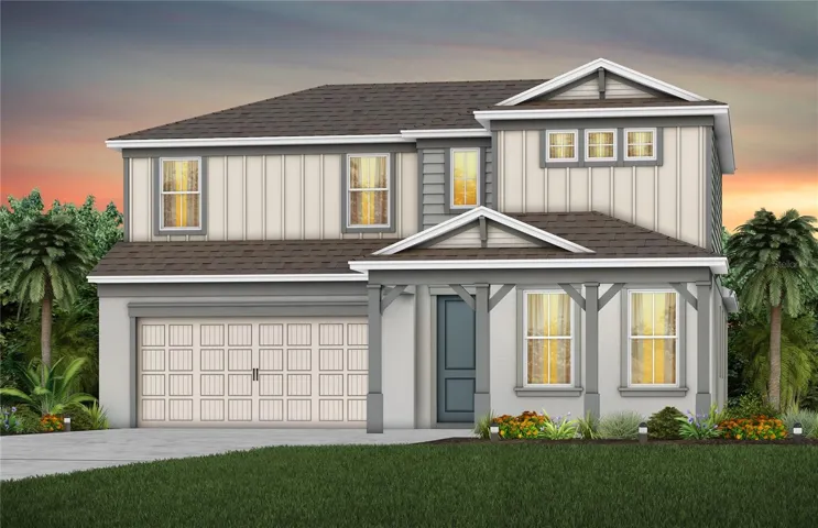 Exterior Design. Artistic rendering for this new construction home. Pictures are for illustrative purposes only. Elevations, colors and options may vary.
