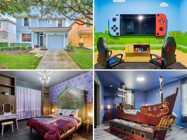 Super Mario Game Room-Princess Room and Pirates Room