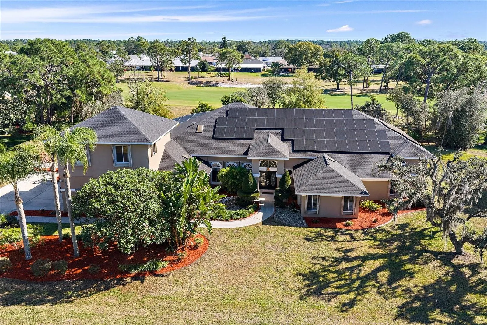 Ariel View House Front