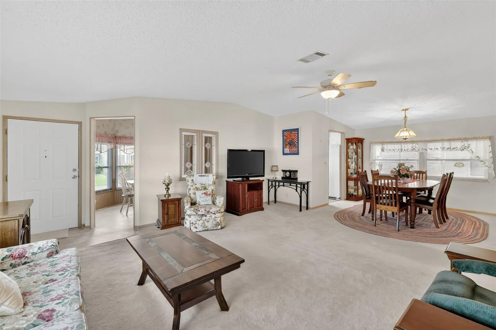 View of Living Room and Dining Room