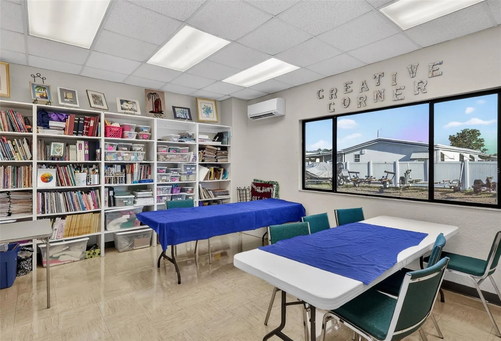 Craft room inside Clubhouse