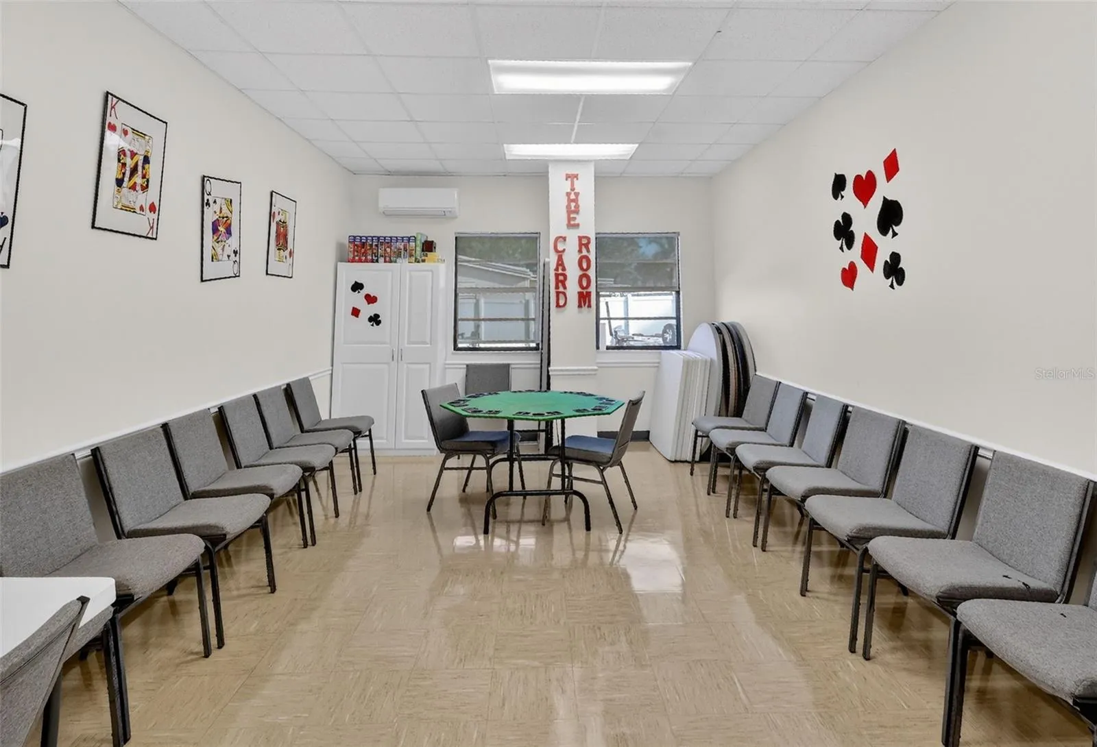 Poker table Gathering area inside Clubhouse