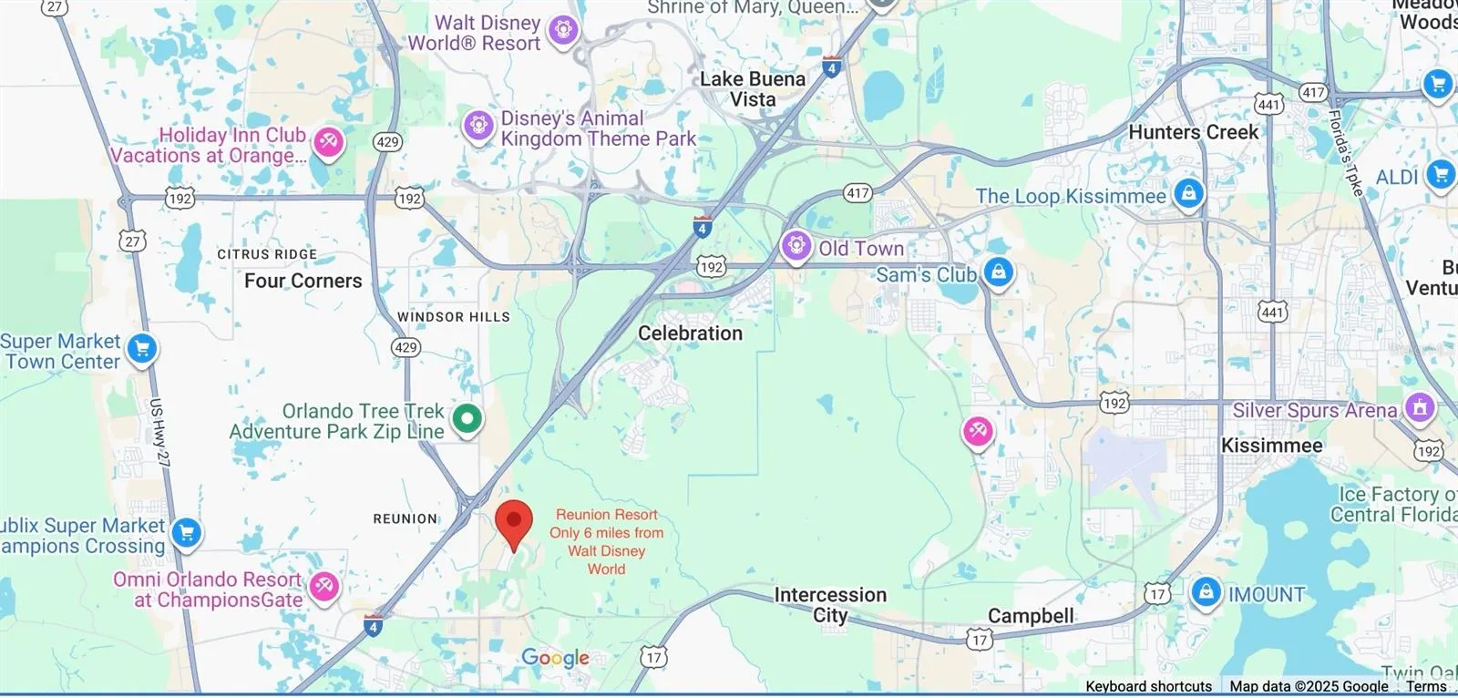 Located only 6 miles away from Walt Disney World