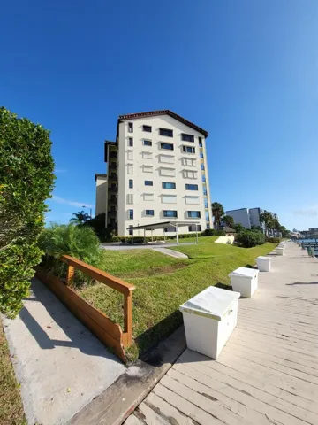 Dock side of building along the back