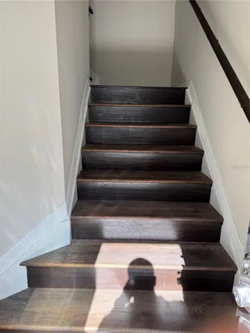 Staircase entrance to 2nd floor