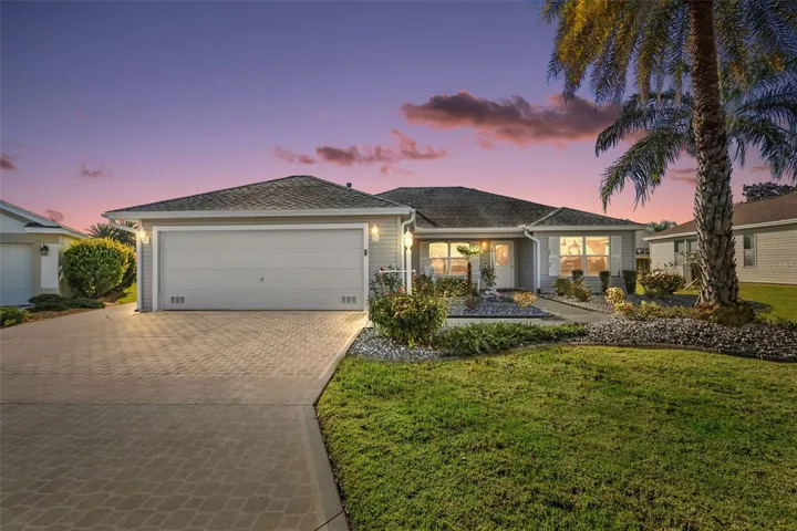 Twilight Front Elevation