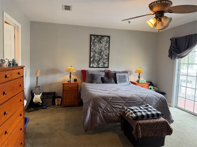 Bedroom with private ensuite.  resort. Door on left has access to private bathroom