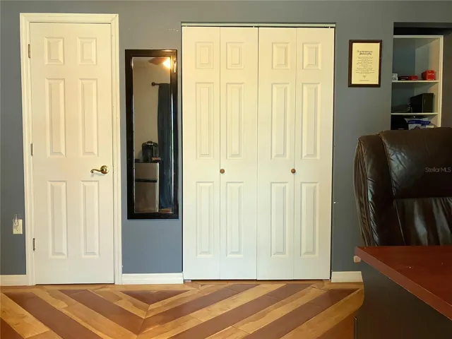 Closets in the bedroom