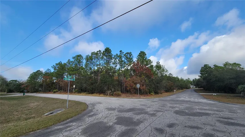 Facing lot from corner