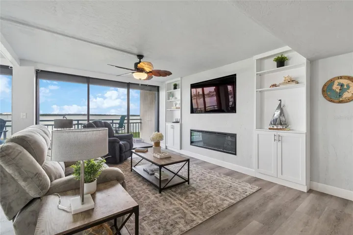 3 Balconies all with a beautiful view. One in main living area, off the kitchen, and one off the primary bedroom!