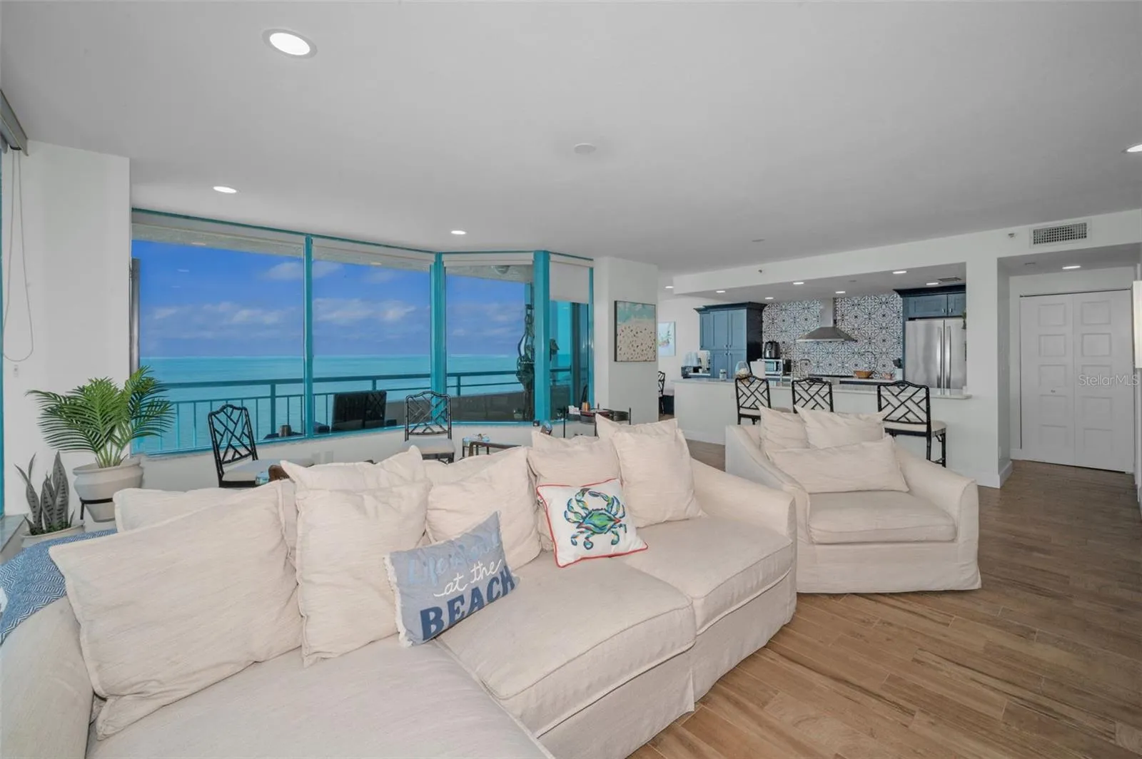 Comfort meets Modern Farmhouse Inspired Interior Style. Offering Spectacular Panorama, Aquamarine Seascapes &amp; Fabulous Nightly Sunsets, Wraparound Terrace.
