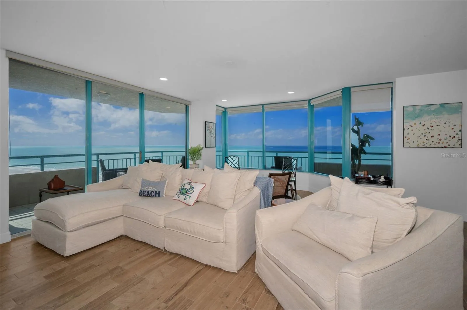 Comfort meets Modern Farmhouse Inspired Interior Style. Offering Spectacular Panorama, Aquamarine Seascapes &amp; Fabulous Nightly Sunsets, Wraparound Terrace.