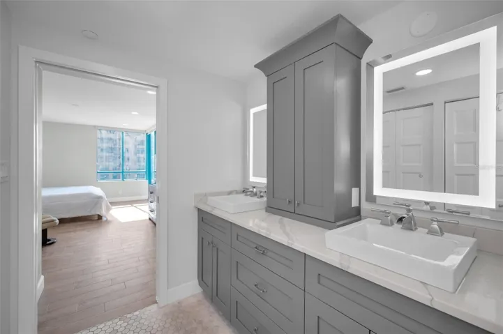 Master Suite Retreat Scenic Surround to Aquamarine Panorama Features Bath including, Dual Sink Vanity, Walk In Closet Dress Area & Spacious Walk In Shower & Free Standing Soaking Tub.