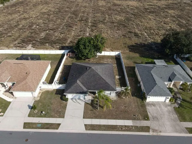Front aerial view of home