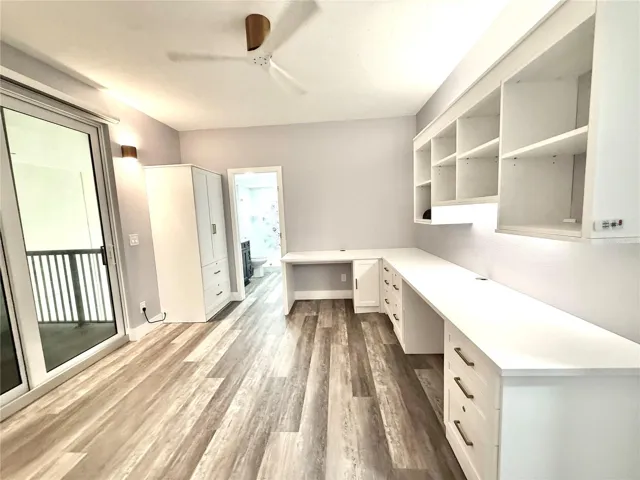 Bedroom with built ins
