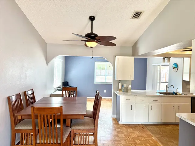 Dinette, Kitchen and Bonus room in background