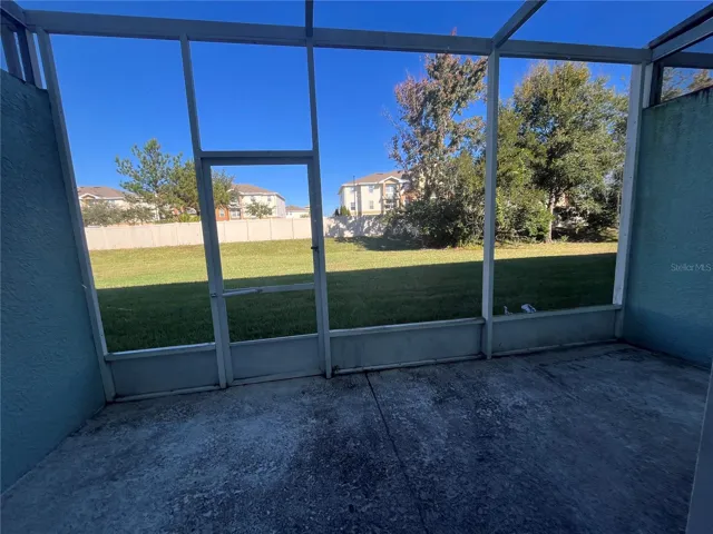 Screened patio