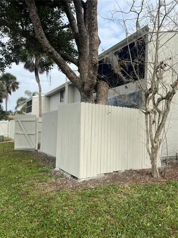 Back yard fence
