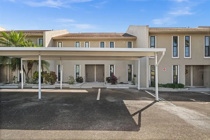 Carport and entrance to 4803 Santa Barbara Ct #8