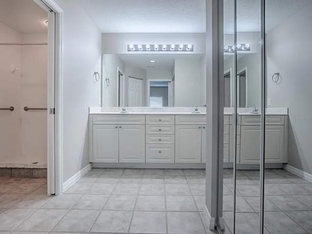 En-Suite with dual sinks and walk in Shower