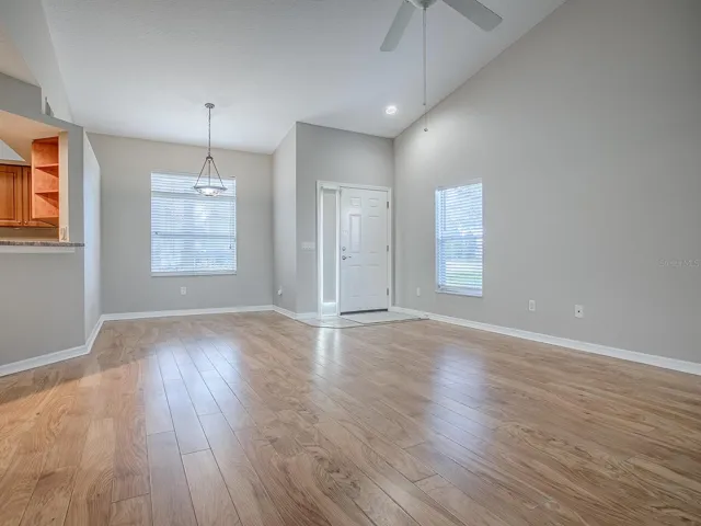 view of Living/Dining Room with Laminate