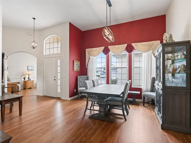 Foyer w/Designer Light Fixture