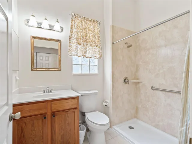 Guest Bathroom w/New Walk in Shower!
