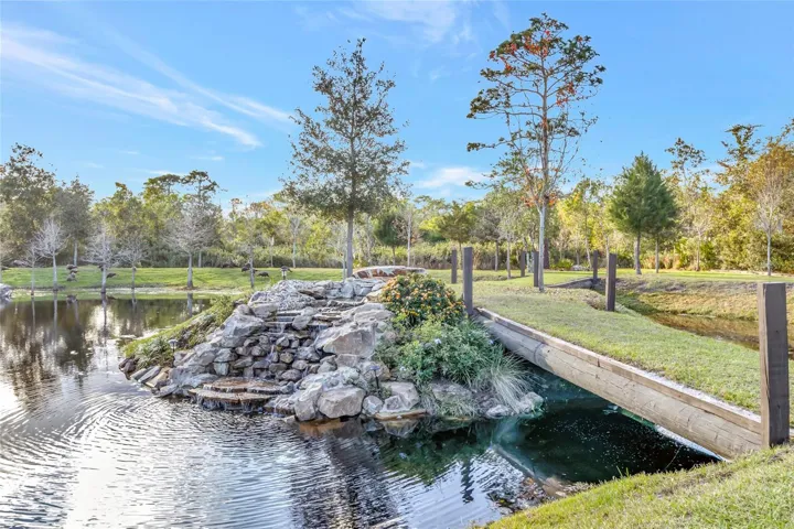 Private Pond and Waterfall