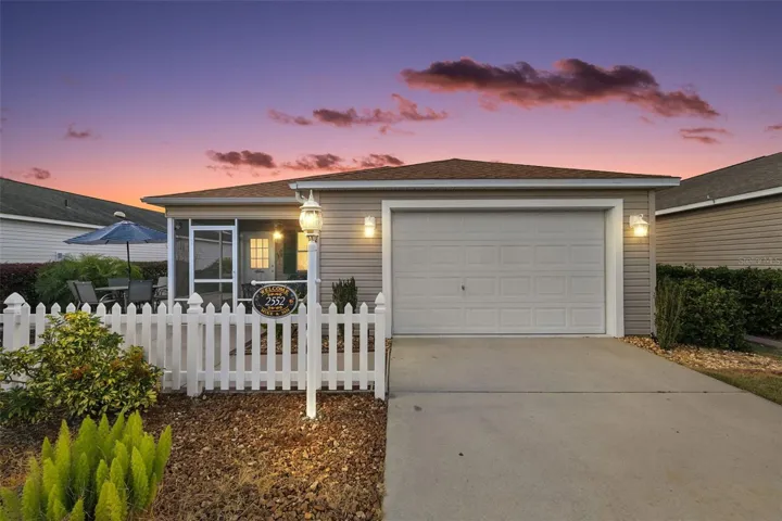 Twilight Front Elevation