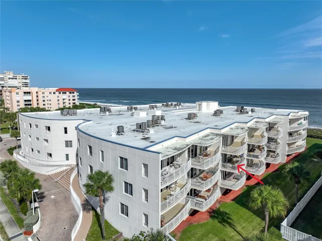 Aerial view of condominium