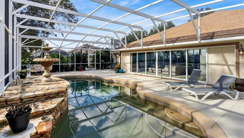 Screened in Pool area.