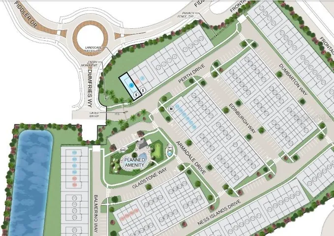 703 Perth Drive Site Map