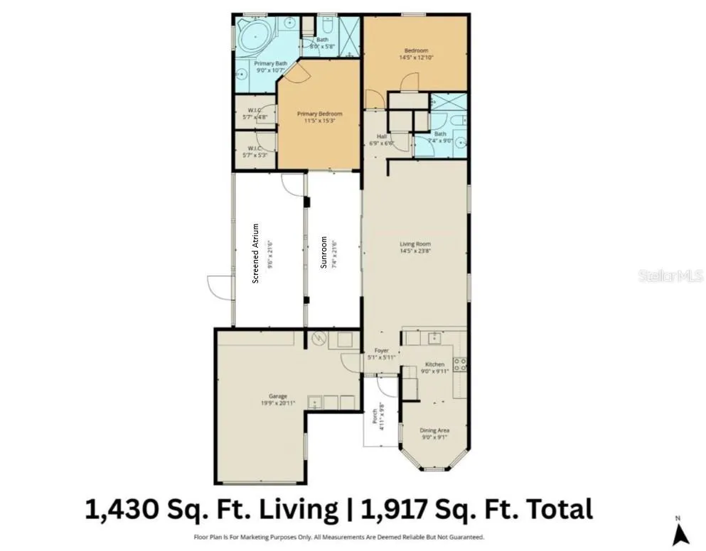 Floor Plan... 2BD/2BA