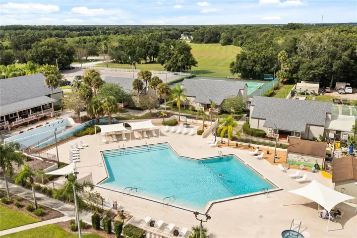 Heated Salt Water Pool behind the DEPOT Community Building