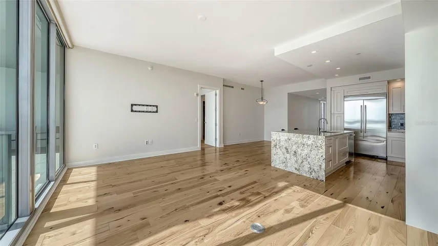 great room- engineered wood floors throughout