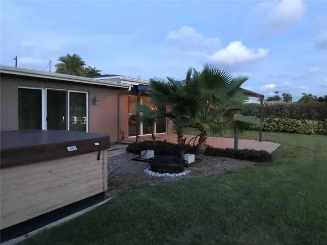 Back corner of lot